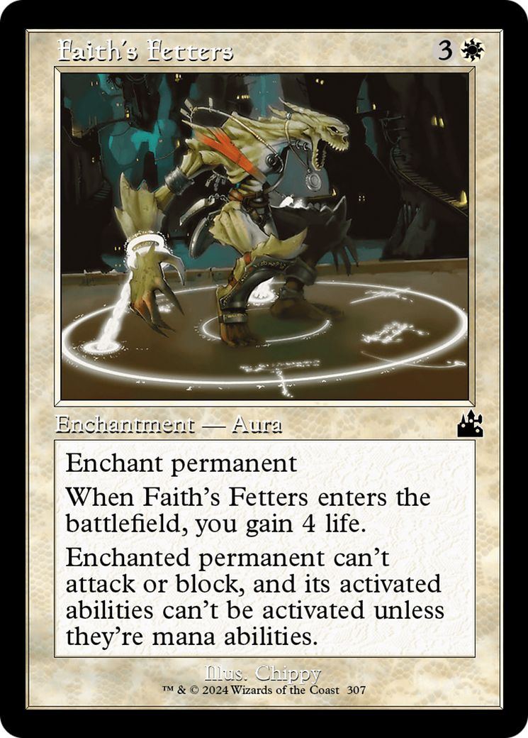 Faith's Fetters (Retro Frame) [Ravnica Remastered] | Mega City Incorporated