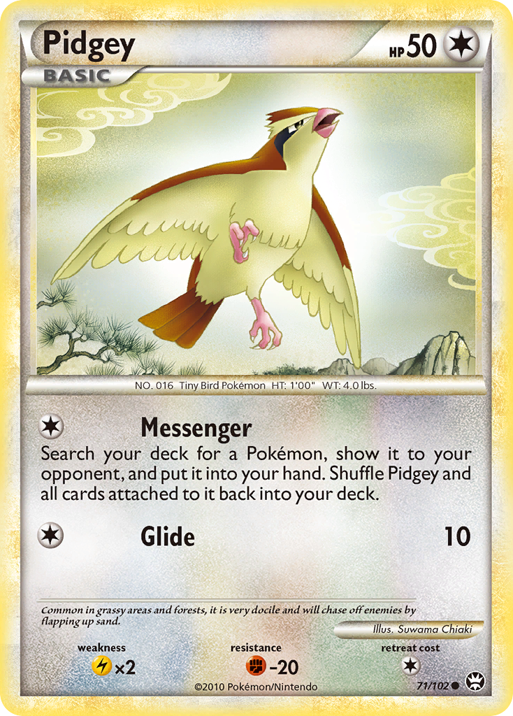 Pidgey (71/102) [HeartGold & SoulSilver: Triumphant] | Mega City Incorporated