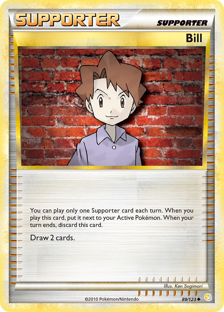 Bill (89/123) [HeartGold & SoulSilver: Base Set] | Mega City Incorporated