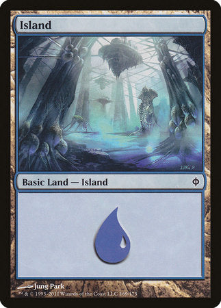 Island (169) [New Phyrexia] | Mega City Incorporated