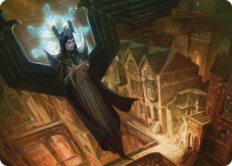 Angelic Sleuth Art Card [Streets of New Capenna Art Series] | Mega City Incorporated
