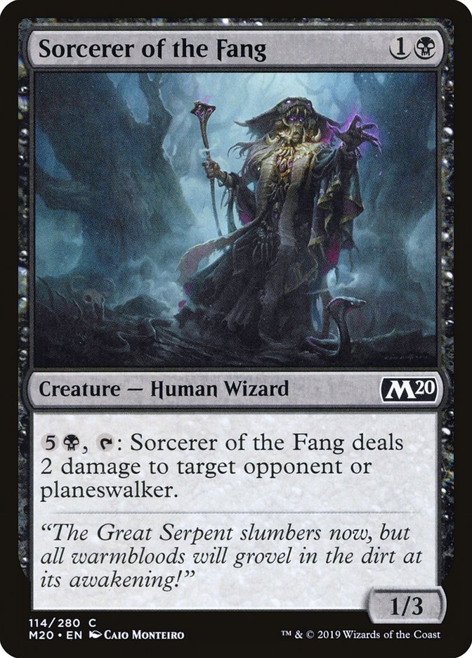 Sorcerer of the Fang [Core Set 2020] | Mega City Incorporated