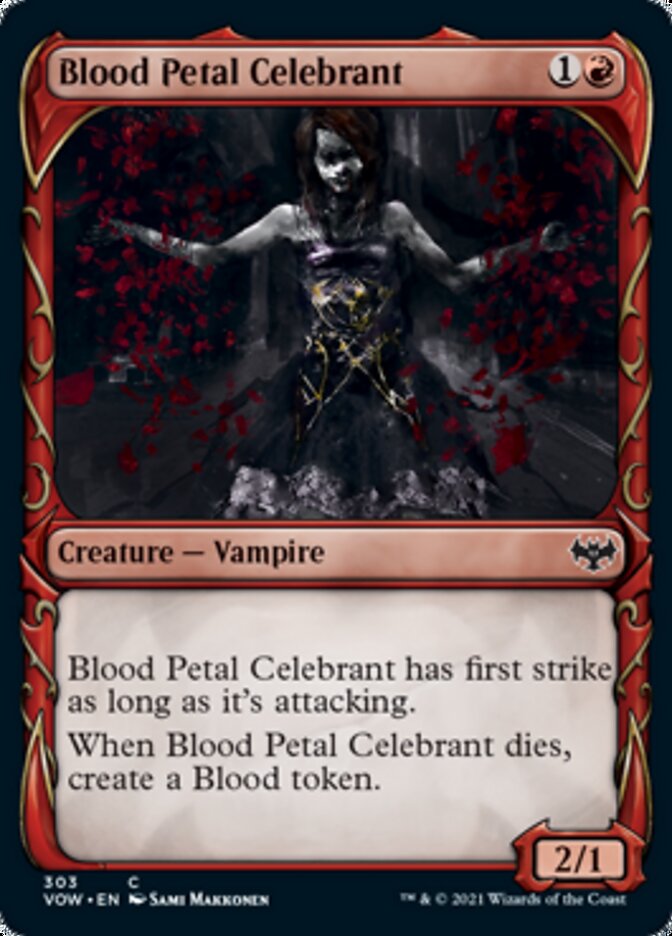 Blood Petal Celebrant (Showcase Fang Frame) [Innistrad: Crimson Vow] | Mega City Incorporated