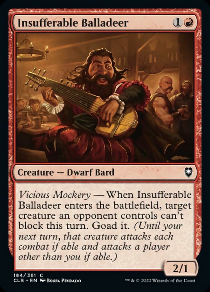 Insufferable Balladeer [Commander Legends: Battle for Baldur's Gate] | Mega City Incorporated