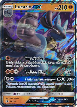 Lucario GX (SM100) (Jumbo Card) [Sun & Moon: Black Star Promos] | Mega City Incorporated