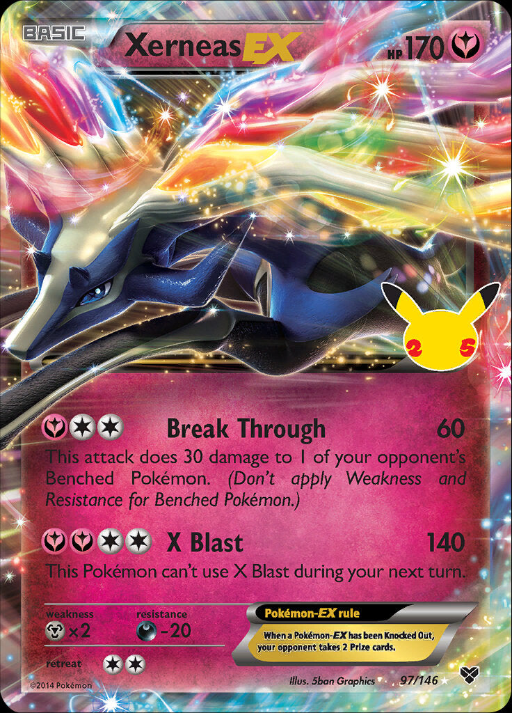 Xerneas EX (97/146) [Celebrations: 25th Anniversary - Classic Collection] | Mega City Incorporated