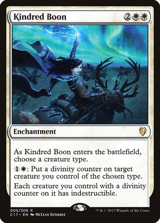 Kindred Boon [Commander 2017] | Mega City Incorporated