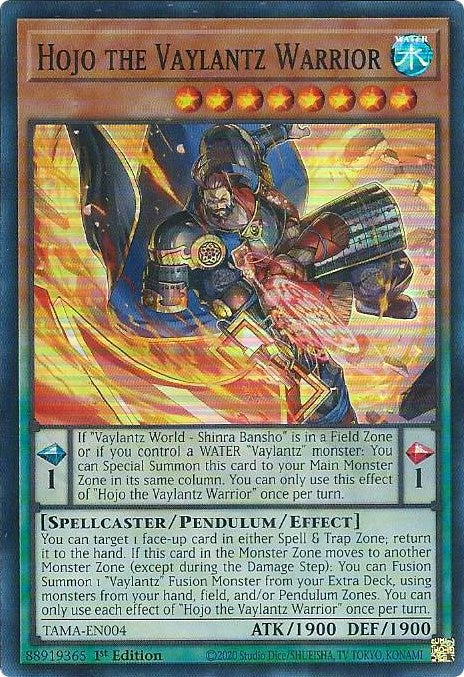 Hojo the Vaylantz Warrior [TAMA-EN004] Super Rare | Mega City Incorporated