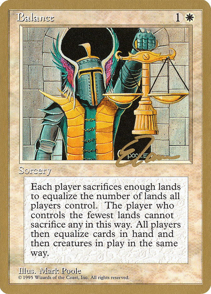 Balance (Eric Tam) [Pro Tour Collector Set] | Mega City Incorporated
