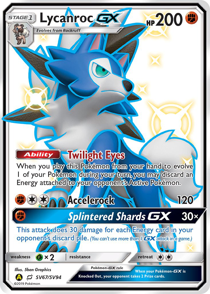 Lycanroc GX (SV67/SV94) [Sun & Moon: Hidden Fates - Shiny Vault] | Mega City Incorporated