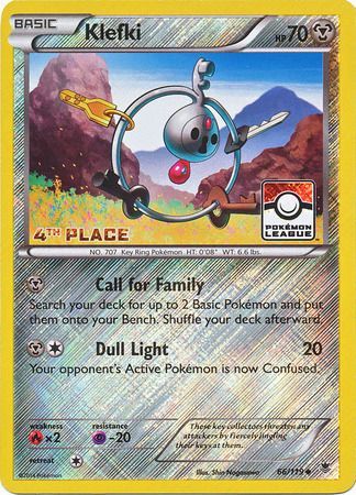 Klefki (66/119) (League Promo 4th Place) [XY: Phantom Forces] | Mega City Incorporated