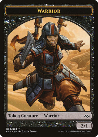 Warrior Token [Fate Reforged Tokens] | Mega City Incorporated