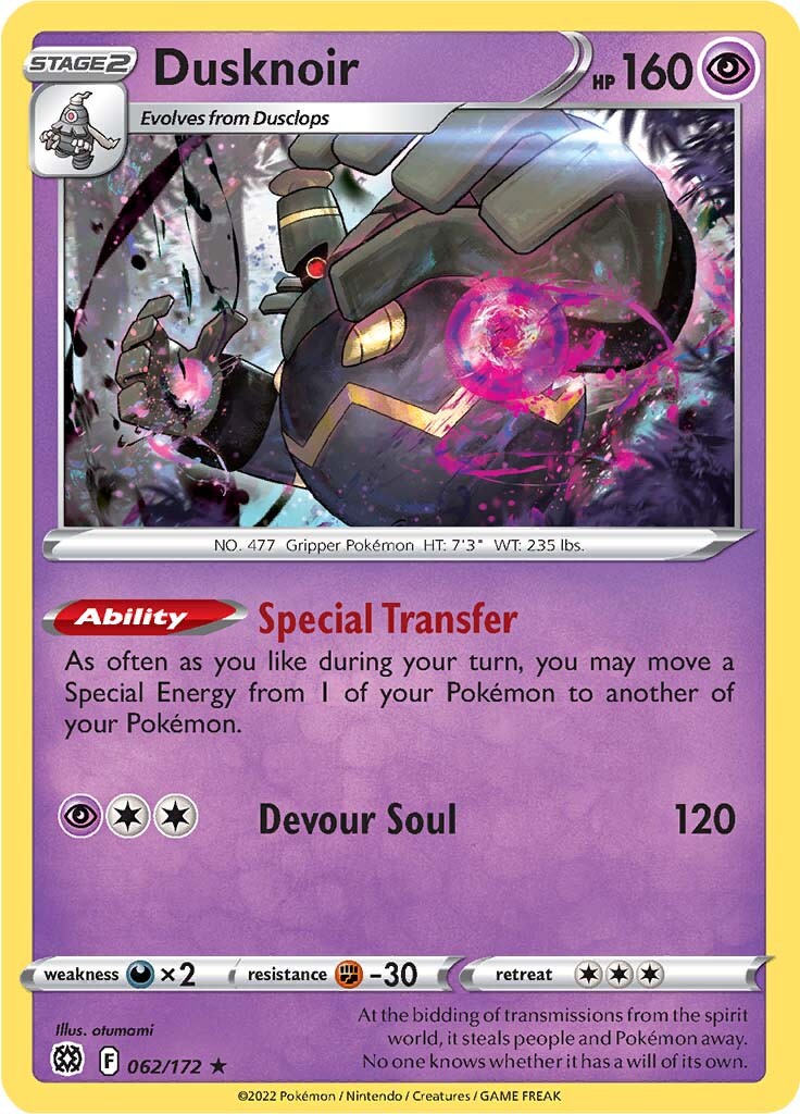 Dusknoir (062/172) [Sword & Shield: Brilliant Stars] | Mega City Incorporated