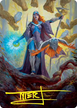 Kasmina, Enigma Sage Art Card (Gold-Stamped Signature) [Strixhaven: School of Mages Art Series] | Mega City Incorporated