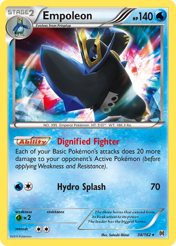 Empoleon (38/162) (Battle Arena Deck Exclusive) (Theme Deck Exclusive) [XY: BREAKthrough] | Mega City Incorporated