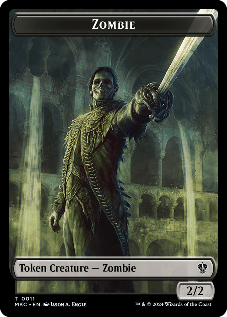 Copy // Zombie Double-Sided Token [Murders at Karlov Manor Commander Tokens] | Mega City Incorporated