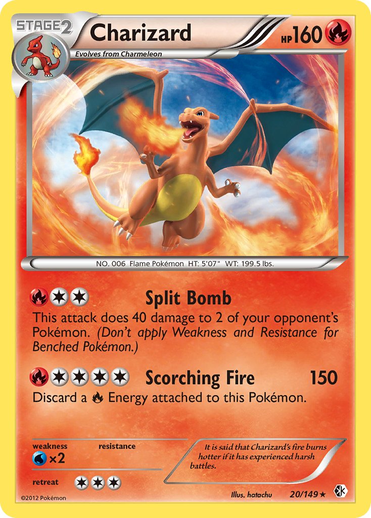 Charizard (20/149) (Cosmos Holo) (Blister Exclusive) [Black & White: Boundaries Crossed] | Mega City Incorporated