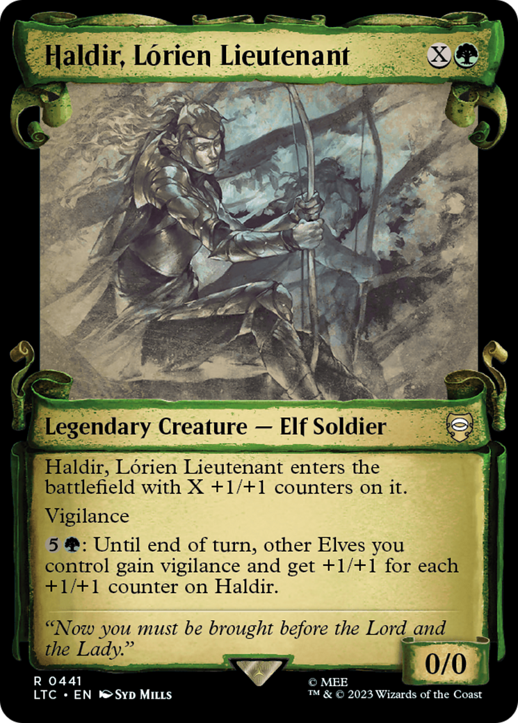 Haldir, Lorien Lieutenant [The Lord of the Rings: Tales of Middle-Earth Commander Showcase Scrolls] | Mega City Incorporated