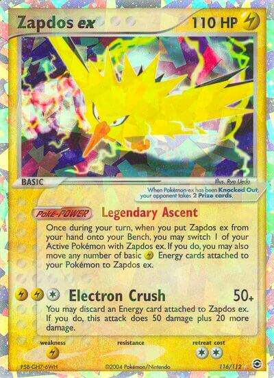 Zapdos ex (116/112) [EX: FireRed & LeafGreen] | Mega City Incorporated