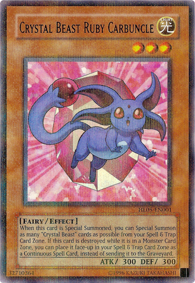 Crystal Beast Ruby Carbuncle [HL05-EN001] Parallel Rare | Mega City Incorporated