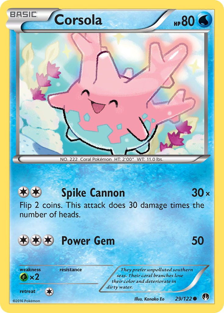 Corsola (29/122) [XY: BREAKpoint] | Mega City Incorporated