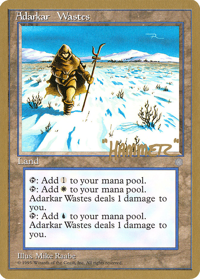 Adarkar Wastes (Shawn "Hammer" Regnier) [Pro Tour Collector Set] | Mega City Incorporated