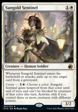 Sungold Sentinel (Promo Pack) [Innistrad: Midnight Hunt Promos] | Mega City Incorporated