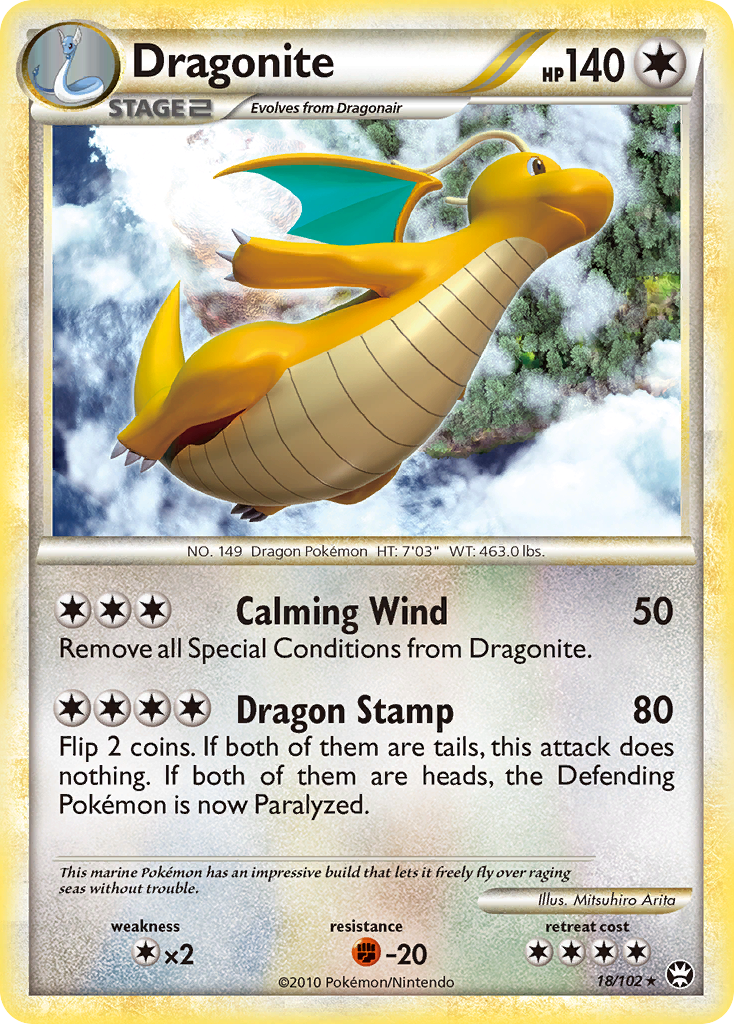 Dragonite (18/102) [HeartGold & SoulSilver: Triumphant] | Mega City Incorporated