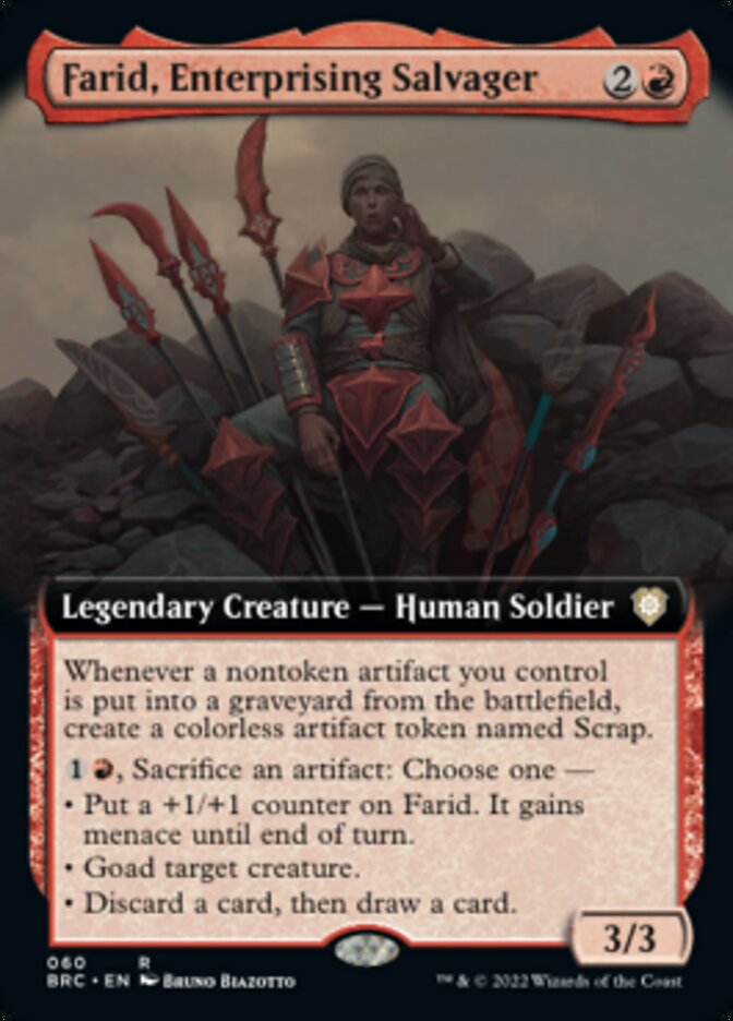 Farid, Enterprising Salvager (Extended Art) [The Brothers' War Commander] | Mega City Incorporated