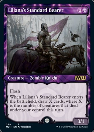 Liliana's Standard Bearer (Showcase) [Core Set 2021] | Mega City Incorporated