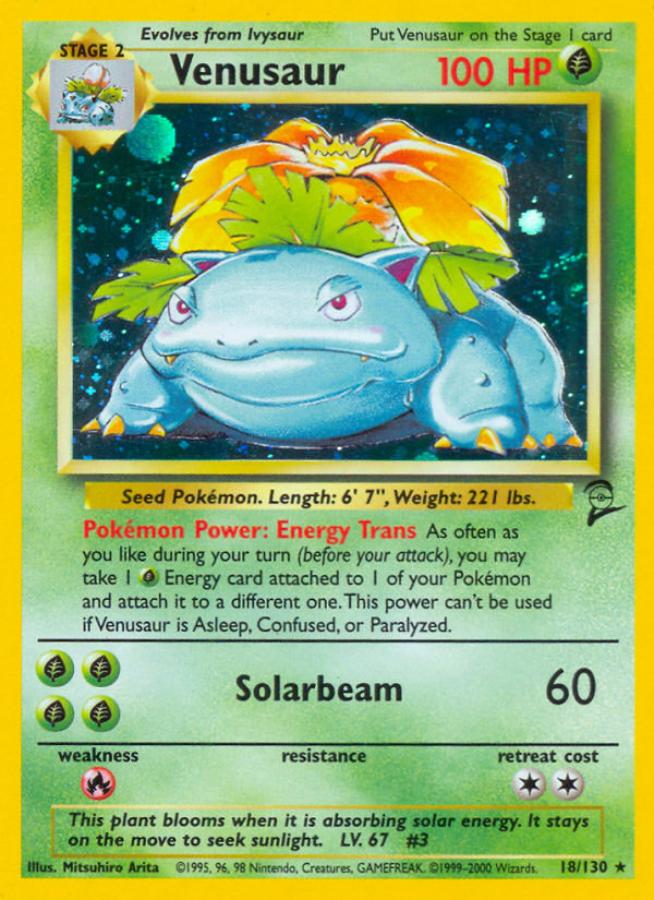 Venusaur (18/130) [Base Set 2] | Mega City Incorporated