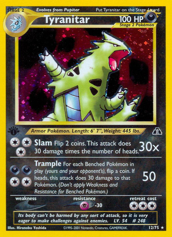 Tyranitar (12/75) [Neo Discovery 1st Edition] | Mega City Incorporated