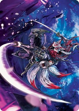 Blade-Blizzard Kitsune Art Card [Kamigawa: Neon Dynasty Art Series] | Mega City Incorporated