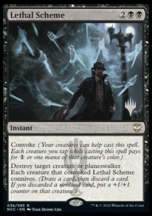 Lethal Scheme (Promo Pack) [Streets of New Capenna Commander Promos] | Mega City Incorporated