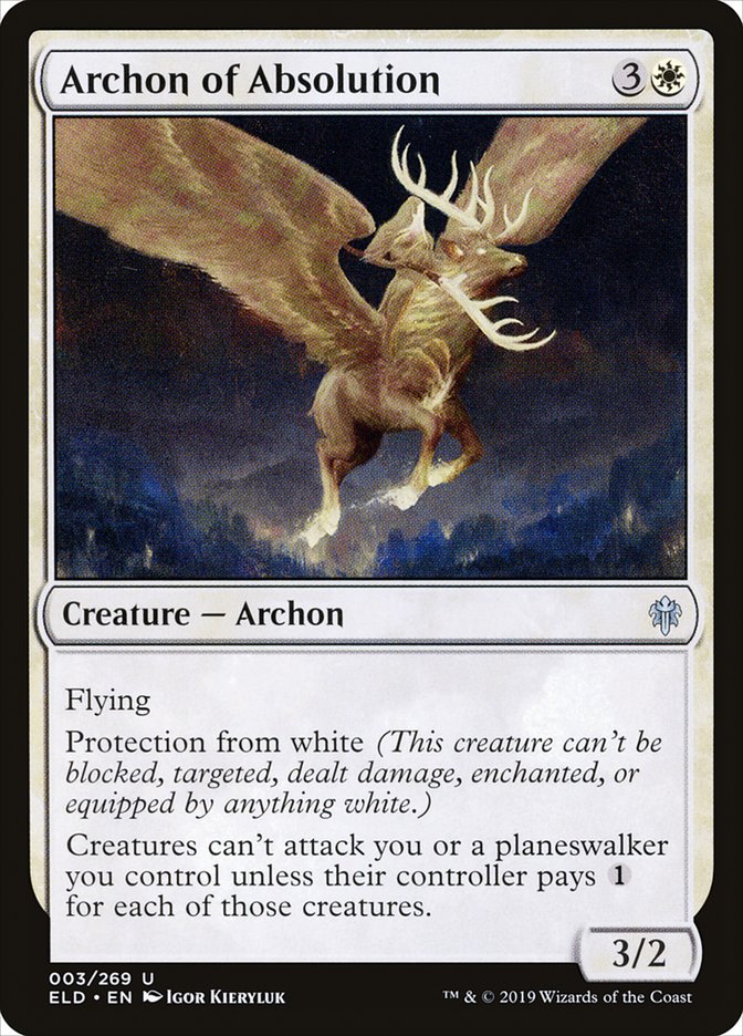 Archon of Absolution [Throne of Eldraine] | Mega City Incorporated