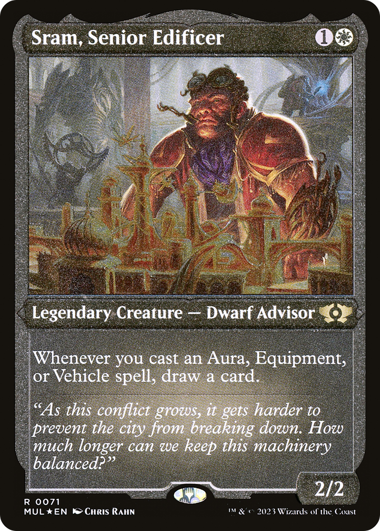 Sram, Senior Edificer (Foil Etched) [Multiverse Legends] | Mega City Incorporated