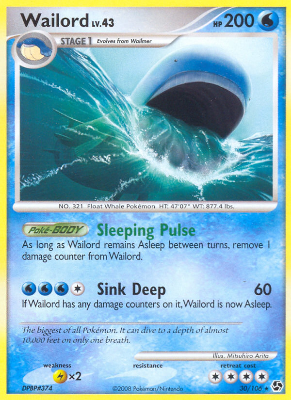 Wailord (30/106) [Diamond & Pearl: Great Encounters] | Mega City Incorporated