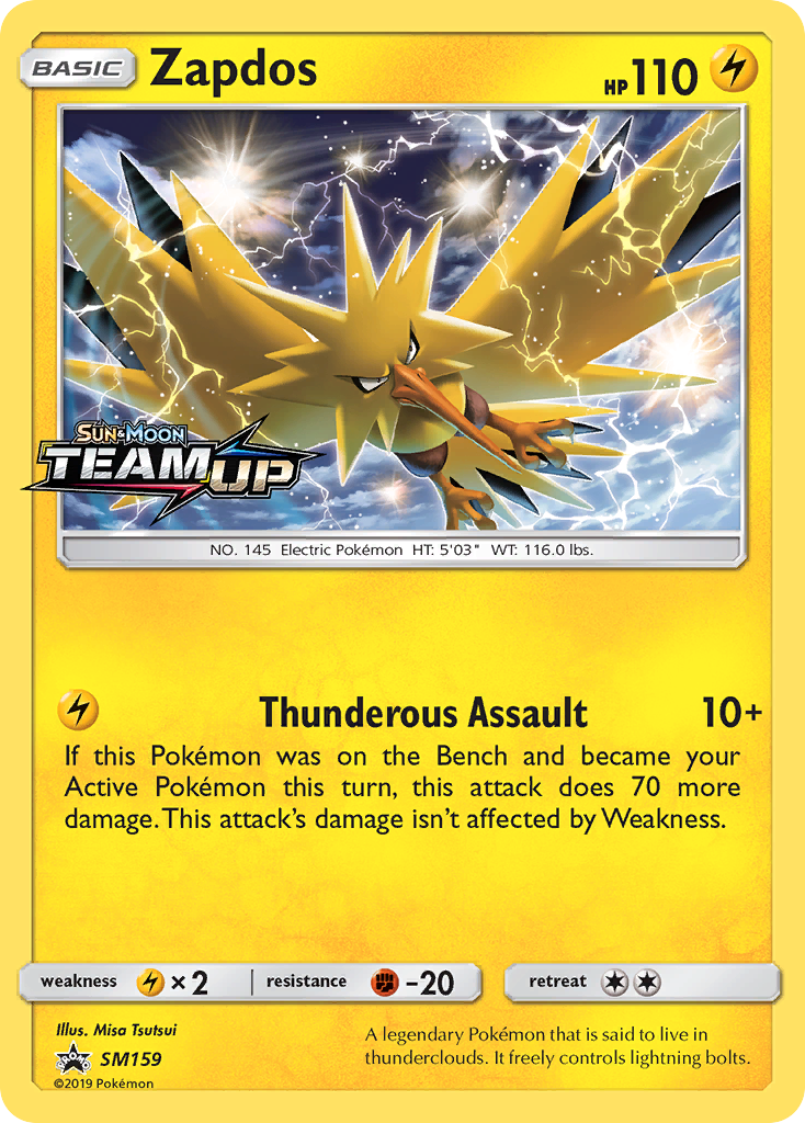 Zapdos (SM159) [Sun & Moon: Black Star Promos] | Mega City Incorporated