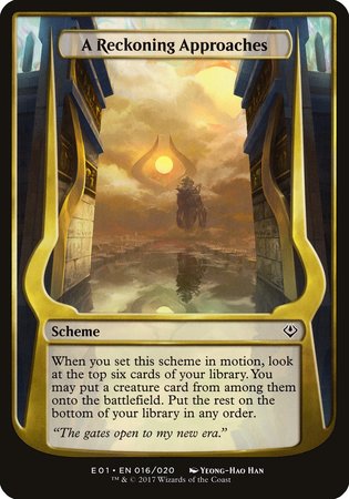 A Reckoning Approaches (Archenemy: Nicol Bolas) [Archenemy: Nicol Bolas Schemes] | Mega City Incorporated