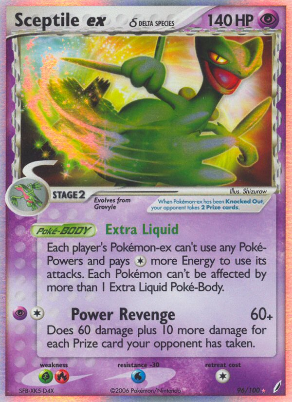 Sceptile ex (96/100) (Delta Species) [EX: Crystal Guardians] | Mega City Incorporated