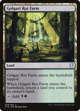 Golgari Rot Farm [Commander 2019] | Mega City Incorporated