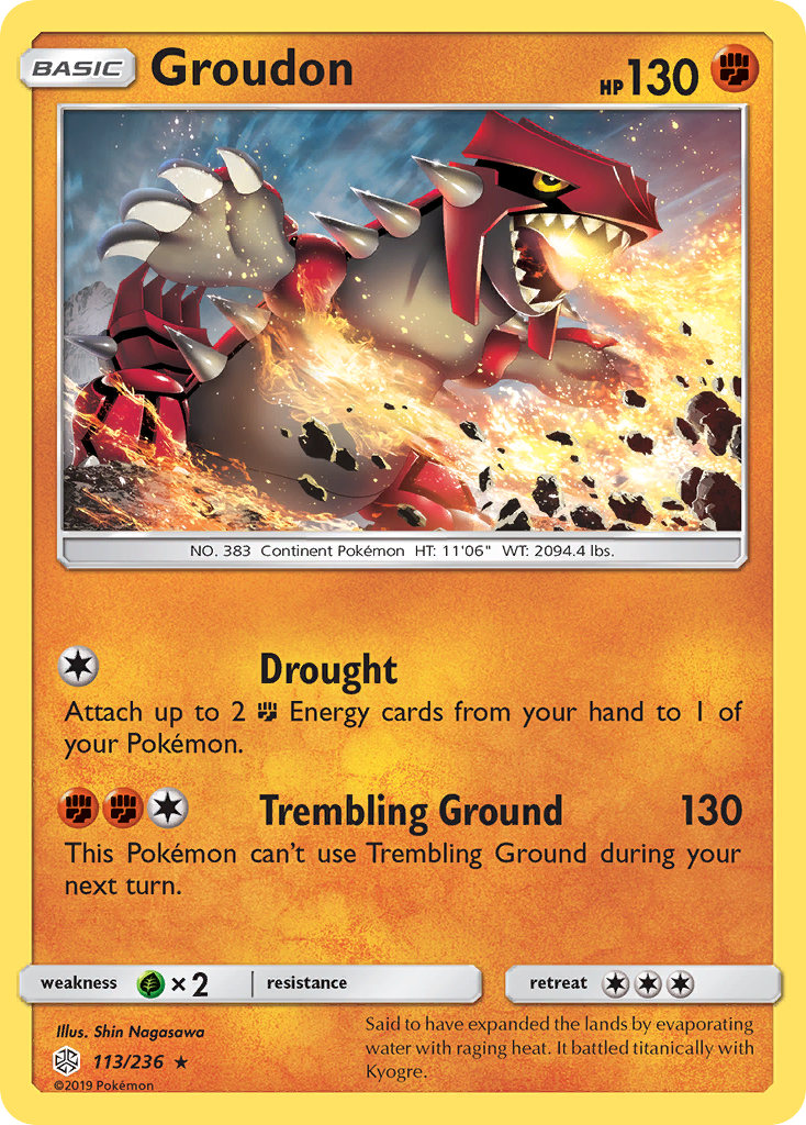 Groudon (113/236) [Sun & Moon: Cosmic Eclipse] | Mega City Incorporated