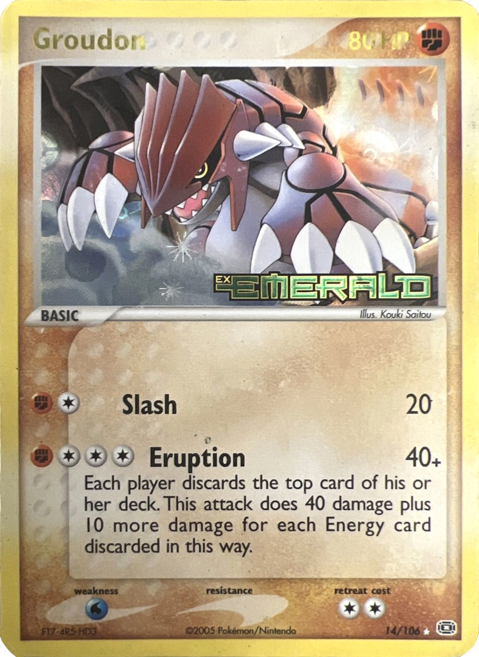 Groudon (14/106) (Stamped) [EX: Emerald] | Mega City Incorporated