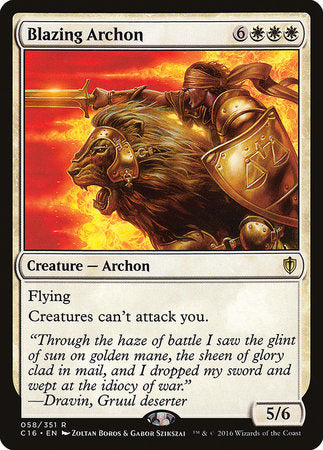 Blazing Archon [Commander 2016] | Mega City Incorporated
