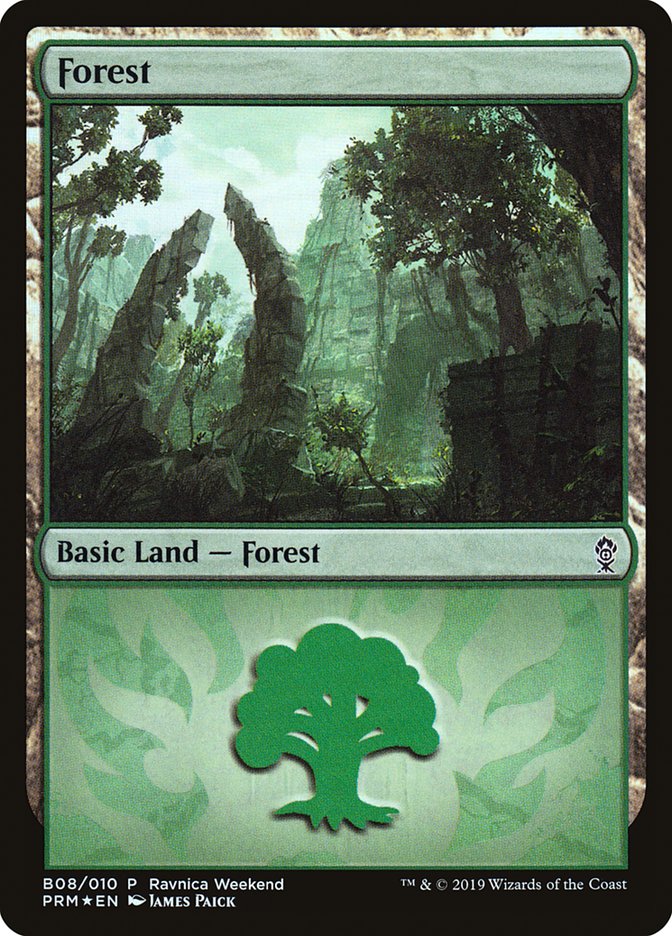 Forest (B08) [Ravnica Allegiance Guild Kit] | Mega City Incorporated