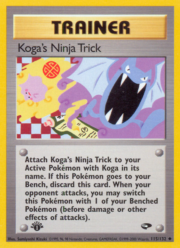 Koga's Ninja Trick (115/132) [Gym Challenge 1st Edition] | Mega City Incorporated