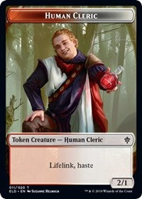 Human Cleric // Food (17) Double-sided Token [Throne of Eldraine Tokens] | Mega City Incorporated