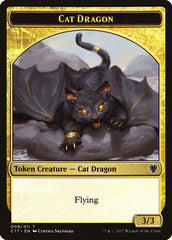 Cat Dragon // Dragon (007) Double-sided Token [Commander 2017 Tokens] | Mega City Incorporated