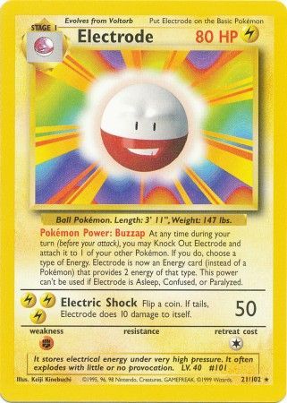 Electrode (21/102) [Base Set Unlimited] | Mega City Incorporated