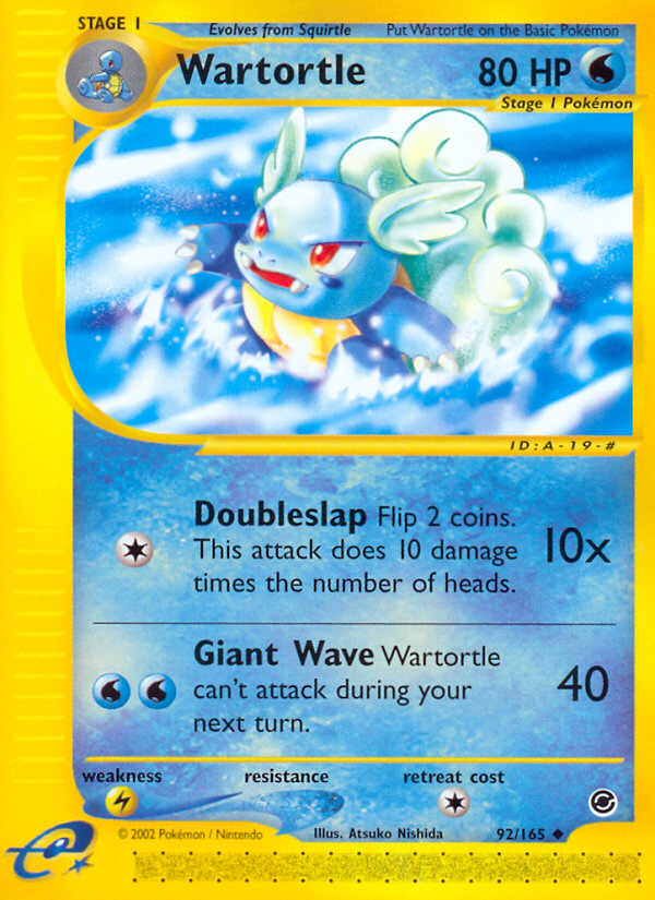 Wartortle (92/165) [Expedition: Base Set] | Mega City Incorporated